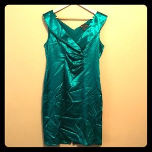 Emerald Silk Dress